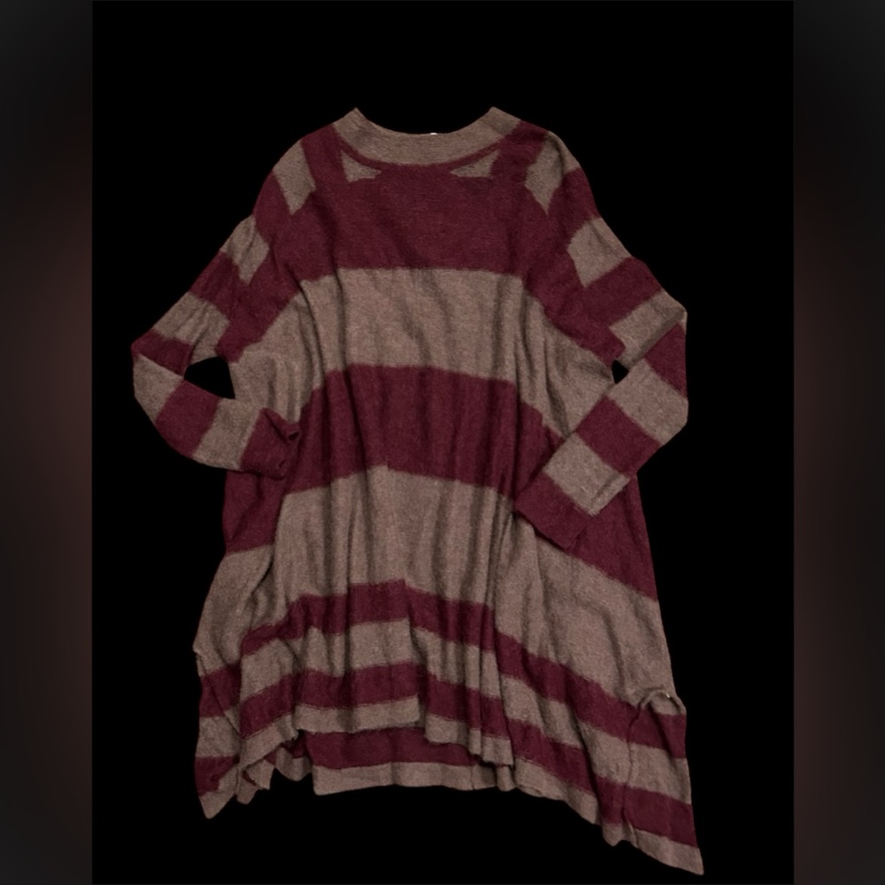 EUC Free People Striped Knit Sweater Dress Tunic Size XS/S